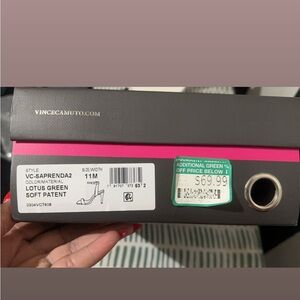 Vince Camuto Green Patent Leather Sandals